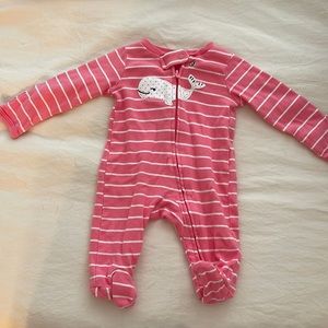 2 New born carters pink onesies.